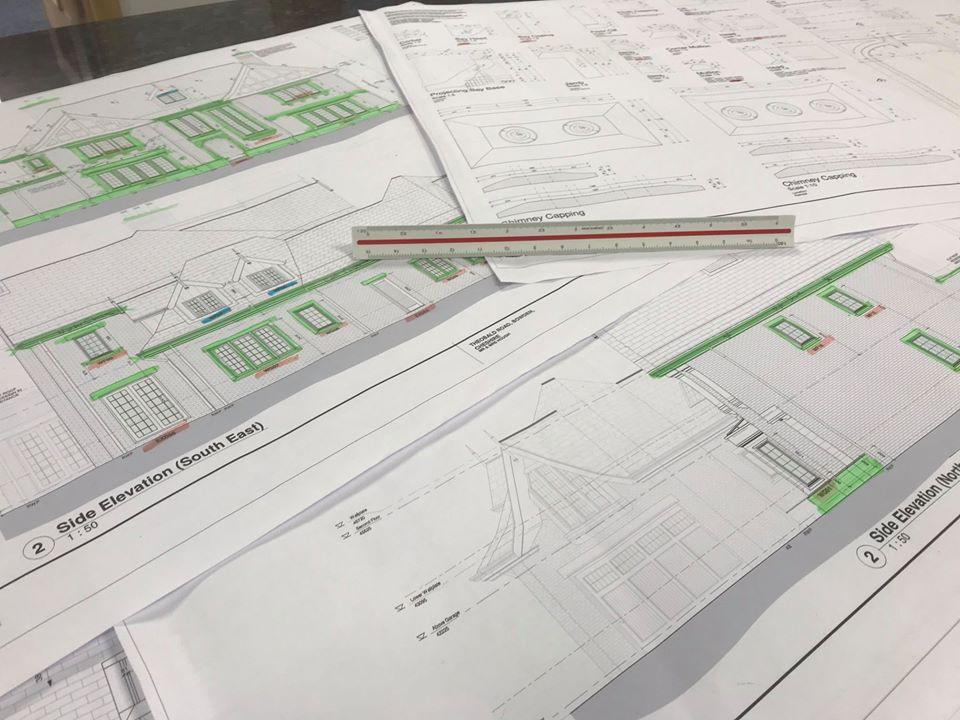 Detailing drawings of natural stone components