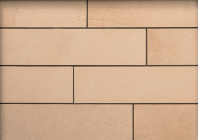 Longridge sandstone paving sample panel by Cumbrian Stone