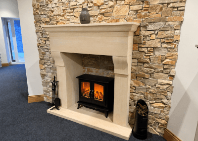 The Farmhouse fire surround in Longridge sandstone
