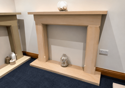 The Splay fire surround in Longridge sandstone